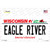 Wisconsin Eagle River Novelty Sticker Decal