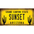 Arizona Sunset Novelty Sticker Decal