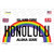 Honolulu Hawaii Novelty Sticker Decal