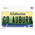 Go Auburn Novelty Sticker Decal