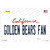 Golden Bears Fan Novelty Sticker Decal