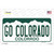 Go Colorado Novelty Sticker Decal