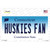 Huskies Fan Novelty Sticker Decal