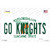 Go Knights Novelty Sticker Decal