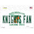 Knights Fan Novelty Sticker Decal