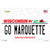 Go Marquette Novelty Sticker Decal