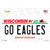 Go Eagles Wisconsin Novelty Sticker Decal