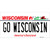 Go Wisconsin Novelty Sticker Decal