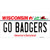 Go Badgers Novelty Sticker Decal