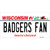 Badgers Fan Novelty Sticker Decal