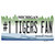 Number 1 Tigers Fan Novelty Sticker Decal