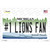 Number 1 Lions Fan Novelty Sticker Decal