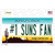 Number 1 Suns Fan Novelty Sticker Decal
