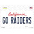 Go Raiders Novelty Sticker Decal