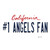 Number 1 Angels Fan Novelty Sticker Decal