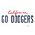 Go Dodgers Novelty Sticker Decal