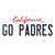 Go Padres Novelty Sticker Decal