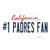 Number 1 Padres Fan Novelty Sticker Decal