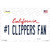 Number 1 Clippers Fan Novelty Sticker Decal