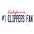 Number 1 Clippers Fan Novelty Sticker Decal