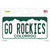 Go Rockies Novelty Sticker Decal