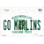 Go Marlins Novelty Sticker Decal