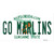 Go Marlins Novelty Sticker Decal