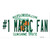 Number 1 Magic Fan Novelty Sticker Decal