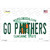 Go Panthers Novelty Sticker Decal