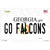 Go Falcons Novelty Sticker Decal