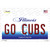 Go Cubs Novelty Sticker Decal