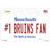 Number 1 Bruins Fan Novelty Sticker Decal