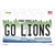 Go Lions Novelty Sticker Decal