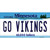 Go Vikings Novelty Sticker Decal
