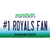 Number 1 Royals Fan Novelty Sticker Decal
