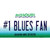 Number 1 Blues Fan Novelty Sticker Decal