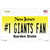 New Jersey Number 1 Giants Fan Novelty Sticker Decal