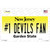 Number 1 Devils Fan Novelty Sticker Decal