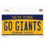 New York Go Giants Novelty Sticker Decal