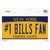 Number 1 Bills Fan Novelty Sticker Decal