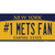 Number 1 Mets Fan Novelty Sticker Decal