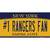 Number 1 Rangers Fan New York Novelty Sticker Decal
