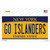 Go Islanders Novelty Sticker Decal