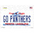 Go Panthers North Carolina Novelty Sticker Decal