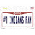 Number 1 Indians Fan Novelty Sticker Decal