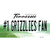 Number 1 Grizzlies Fan Novelty Sticker Decal