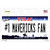 Number 1 Mavericks Fan Novelty Sticker Decal