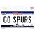 Go Spurs Novelty Sticker Decal