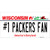 Number 1 Packers Fan Novelty Sticker Decal