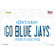 Go Blue Jays Novelty Sticker Decal